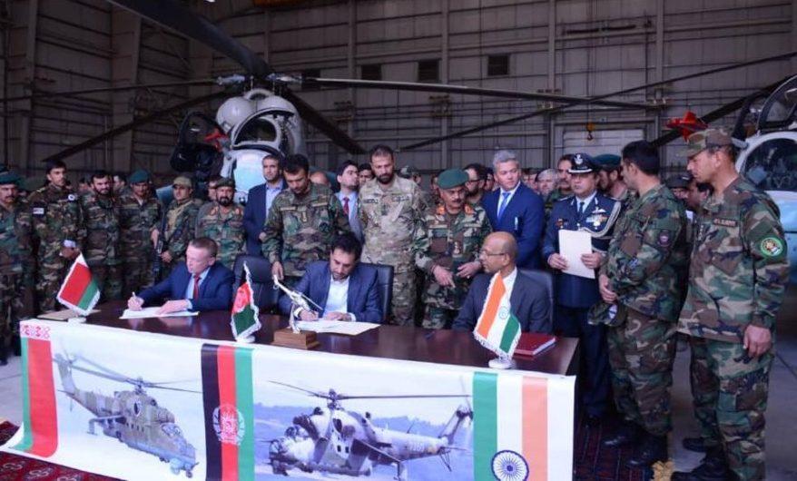 هند دو بالگرد جنگی به افغانستان هدیه کرد
