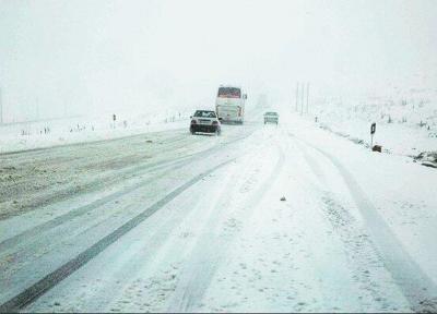 گزارش شرایط راه ها در 27 آذر ، تداوم بارش برف و باران در جاده های 7 استان کشور