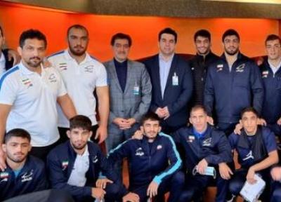 تور آلمان: استقبال سرکنسولگری ایران در فرانکفورت از تیم ملی کشتی آزاد