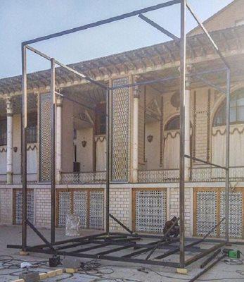 طراحی بیرونی ویلا: توضیحات نرگس آبیار درباره دکور سریالش در باغ عفیف آباد شیراز